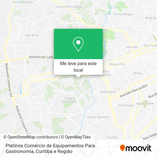 Platinox Comércio de Equipamentos Para Gastronomia mapa