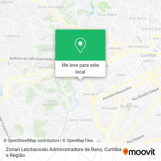 Zonari Letchacoski Administradora de Bens mapa