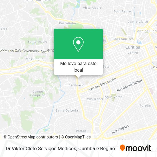 Dr Viktor Cleto Serviços Medicos mapa