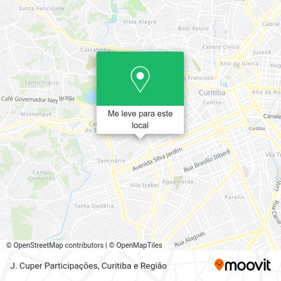 J. Cuper Participações mapa