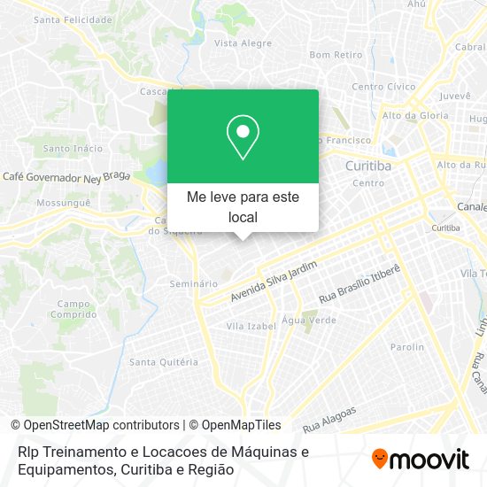 Rlp Treinamento e Locacoes de Máquinas e Equipamentos mapa