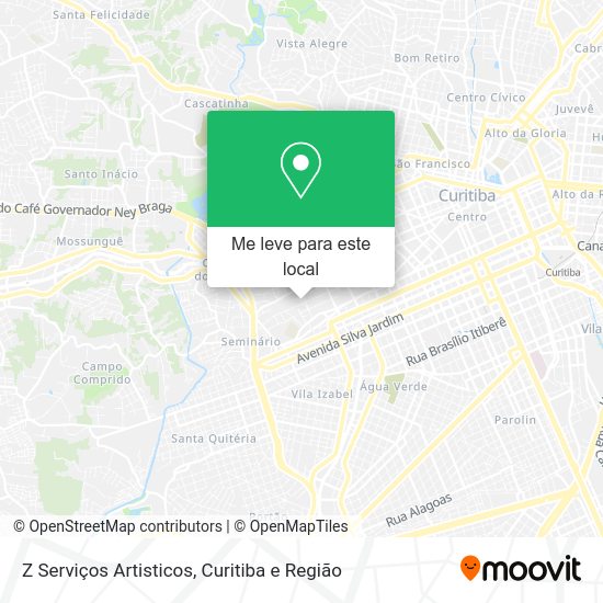 Z Serviços Artisticos mapa