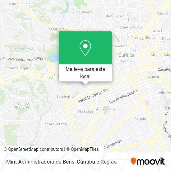 Mirit Administradora de Bens mapa