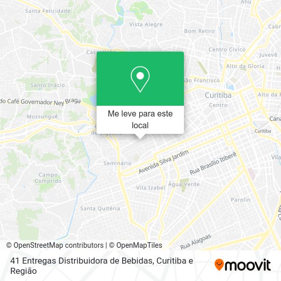 41 Entregas Distribuidora de Bebidas mapa