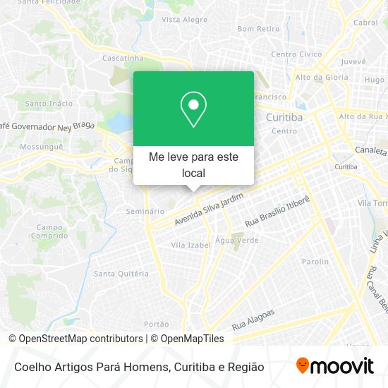 Coelho Artigos Pará Homens mapa