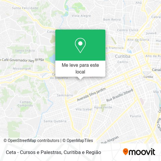 Ceta - Cursos e Palestras mapa