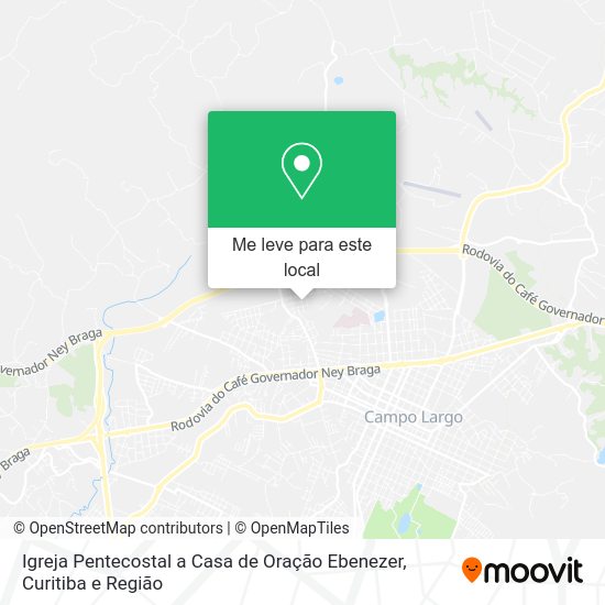 Igreja Pentecostal a Casa de Oração Ebenezer mapa