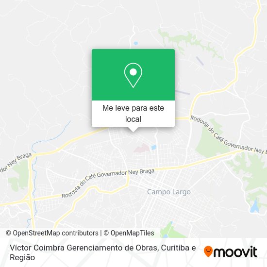 Víctor Coimbra Gerenciamento de Obras mapa