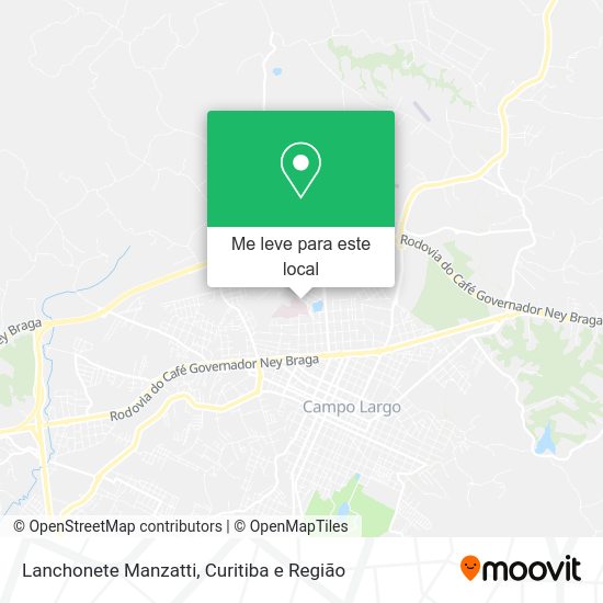 Lanchonete Manzatti mapa