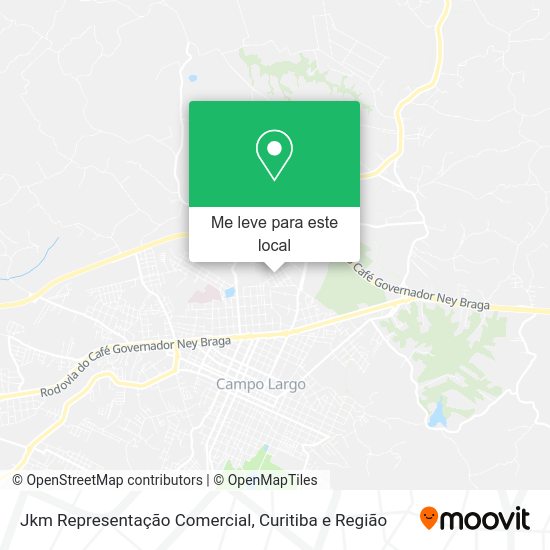 Jkm Representação Comercial mapa