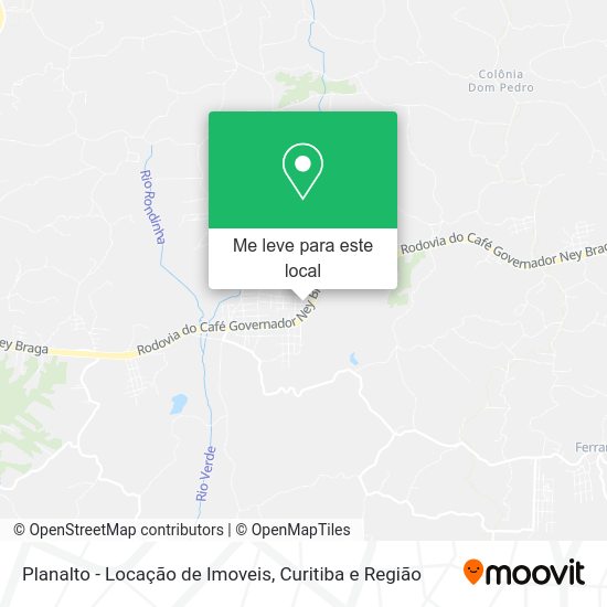 Planalto - Locação de Imoveis mapa