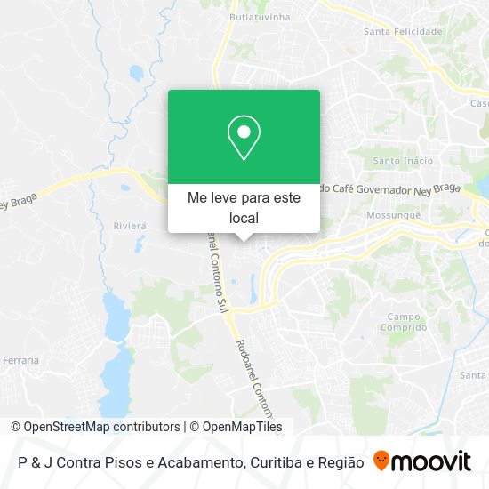 P & J Contra Pisos e Acabamento mapa