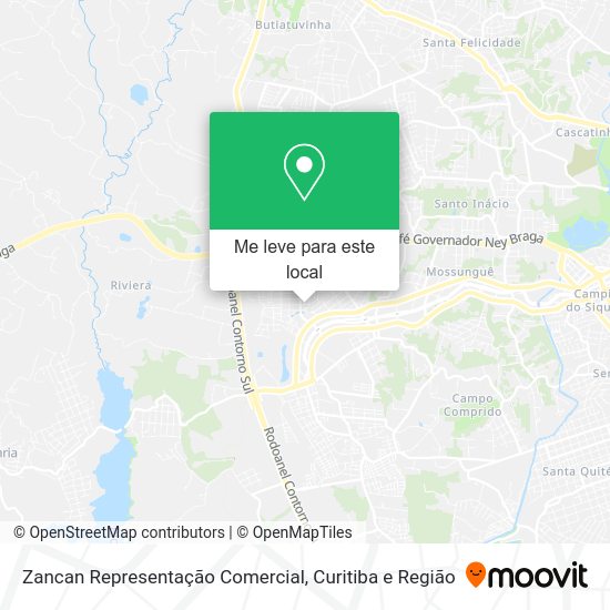 Zancan Representação Comercial mapa