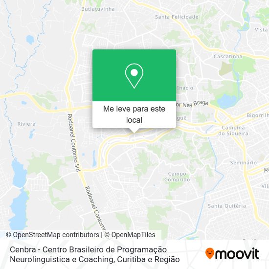 Cenbra - Centro Brasileiro de Programação Neurolinguistica e Coaching mapa