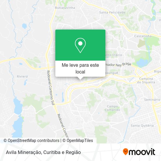 Avila Mineração mapa