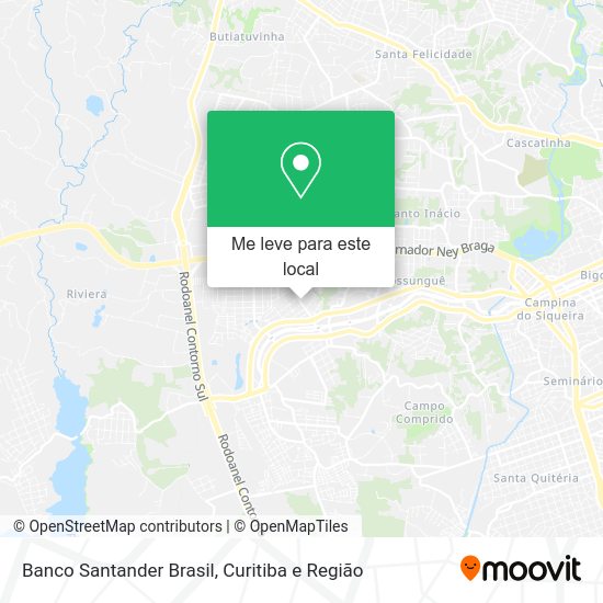 Banco Santander Brasil mapa