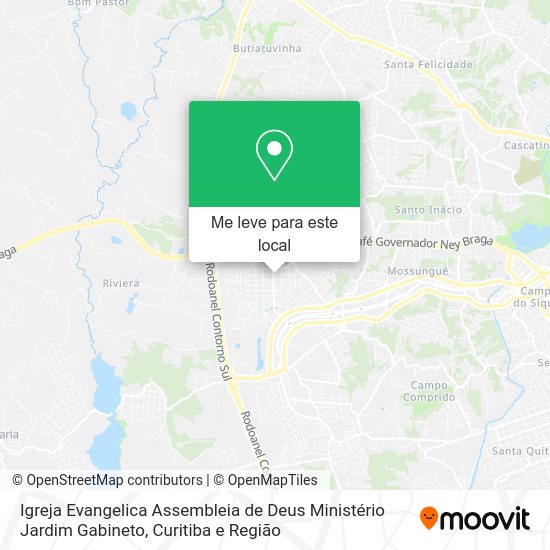 Igreja Evangelica Assembleia de Deus Ministério Jardim Gabineto mapa