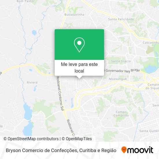 Bryson Comercio de Confecções mapa