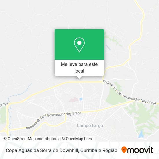 Copa Águas da Serra de Downhill mapa