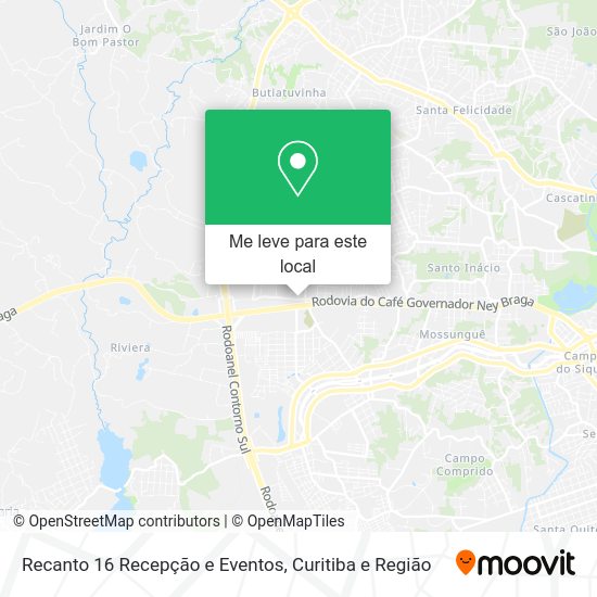 Recanto 16 Recepção e Eventos mapa