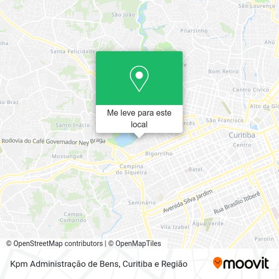 Kpm Administração de Bens mapa