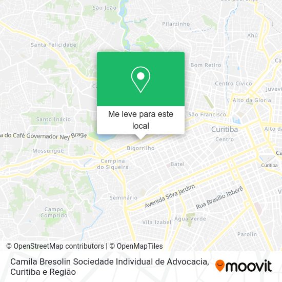 Camila Bresolin Sociedade Individual de Advocacia mapa