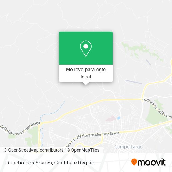 Rancho dos Soares mapa