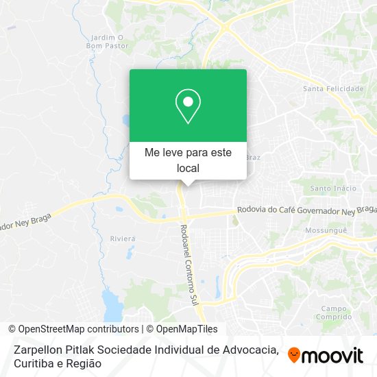 Zarpellon Pitlak Sociedade Individual de Advocacia mapa