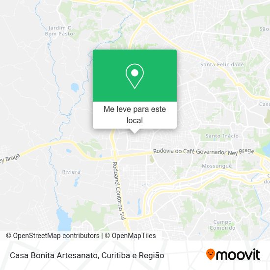 Casa Bonita Artesanato mapa