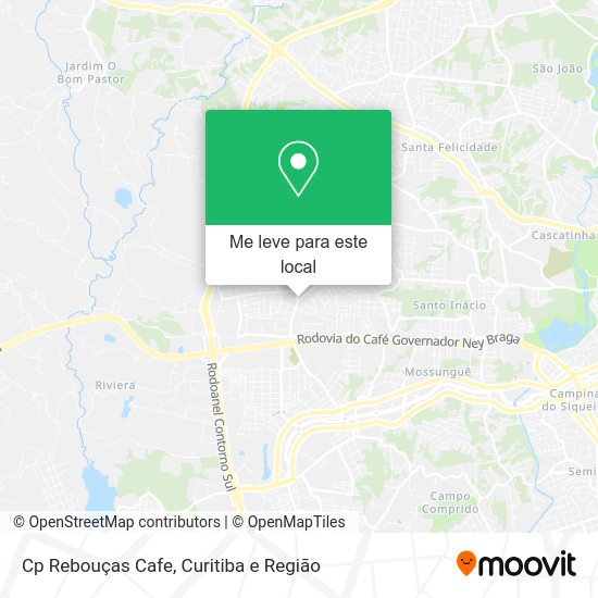 Cp Rebouças Cafe mapa