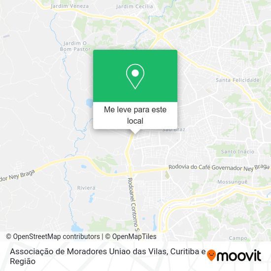 Associação de Moradores Uniao das Vilas mapa