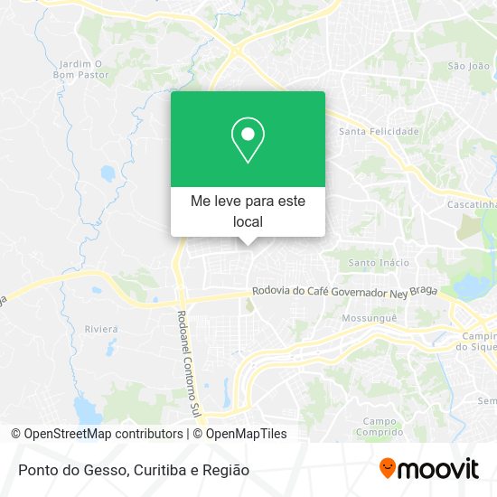 Ponto do Gesso mapa