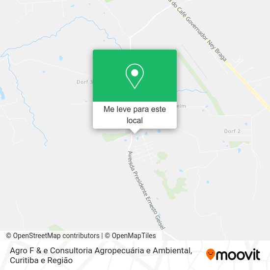 Agro F & e Consultoria Agropecuária e Ambiental mapa