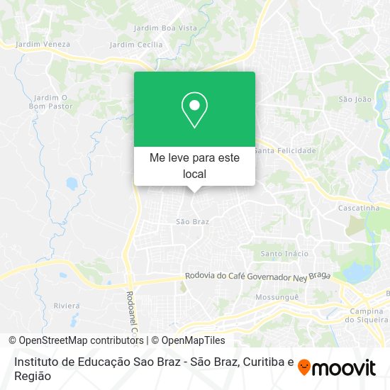 Instituto de Educação Sao Braz - São Braz mapa