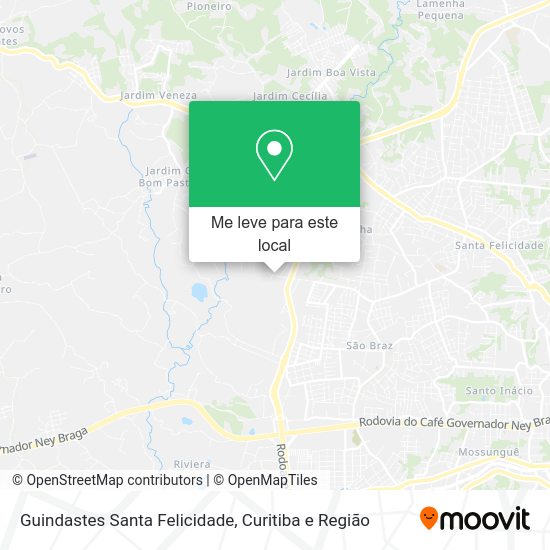Guindastes Santa Felicidade mapa