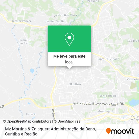 Mz Martins & Zalaquett Administração de Bens mapa