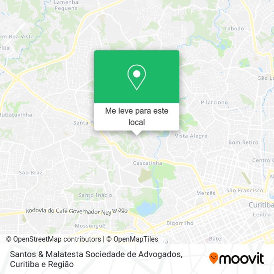Santos & Malatesta Sociedade de Advogados mapa