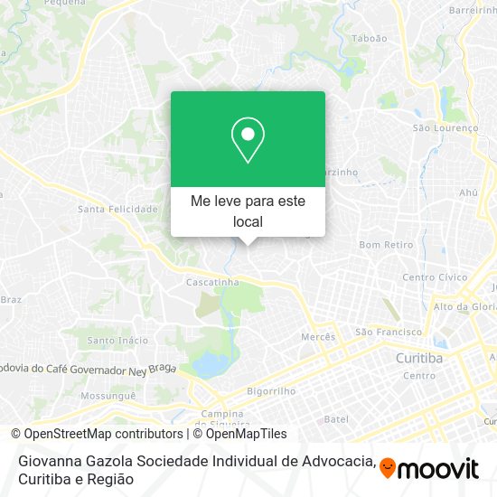 Giovanna Gazola Sociedade Individual de Advocacia mapa