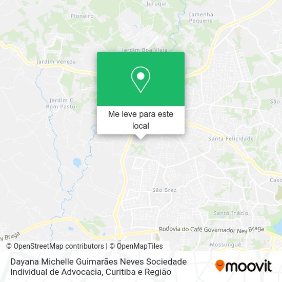 Dayana Michelle Guimarães Neves Sociedade Individual de Advocacia mapa