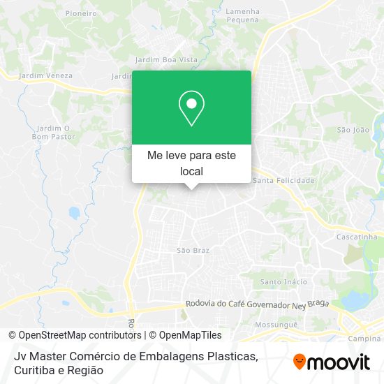 Jv Master Comércio de Embalagens Plasticas mapa