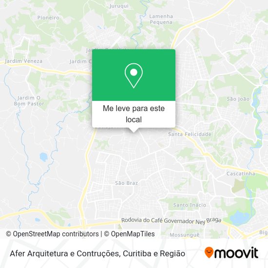 Afer Arquitetura e Contruções mapa