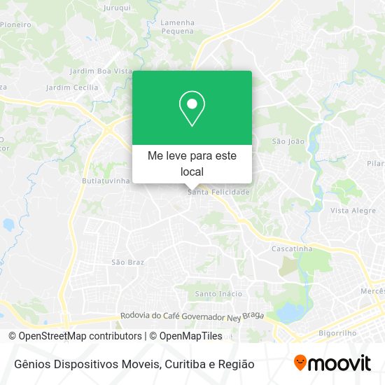 Gênios Dispositivos Moveis mapa