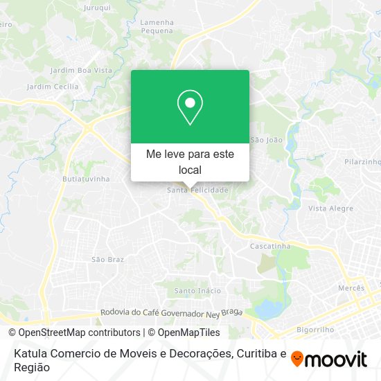 Katula Comercio de Moveis e Decorações mapa