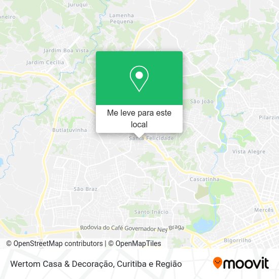 Wertom Casa & Decoração mapa