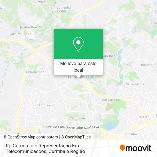 Rp Comercio e Representação Em Telecomunicacoes mapa