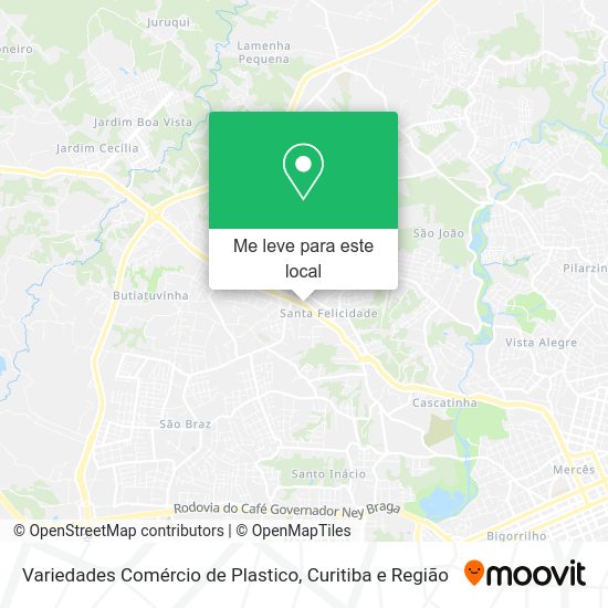 Variedades Comércio de Plastico mapa