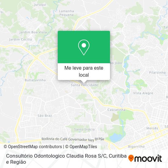 Consultório Odontologico Claudia Rosa S / C mapa