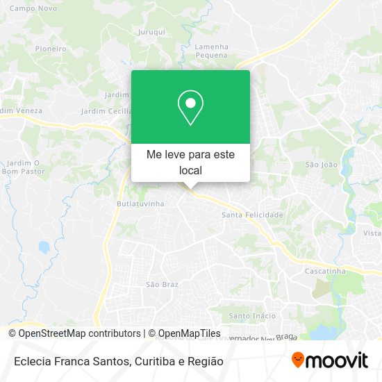 Eclecia Franca Santos mapa