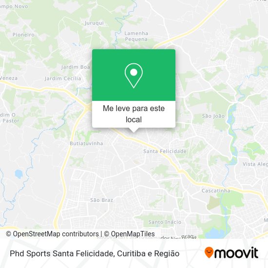 Phd Sports Santa Felicidade mapa