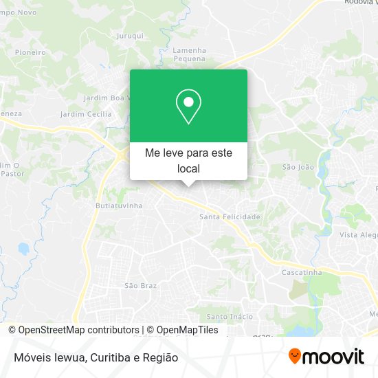 Móveis Iewua mapa